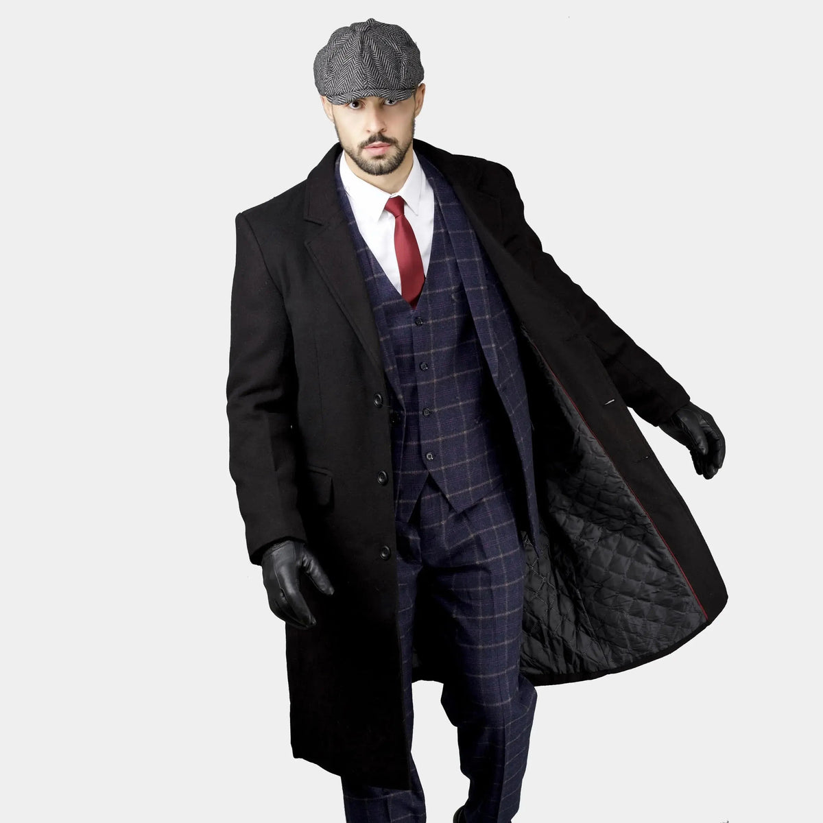 Authentic Black English Long Coat