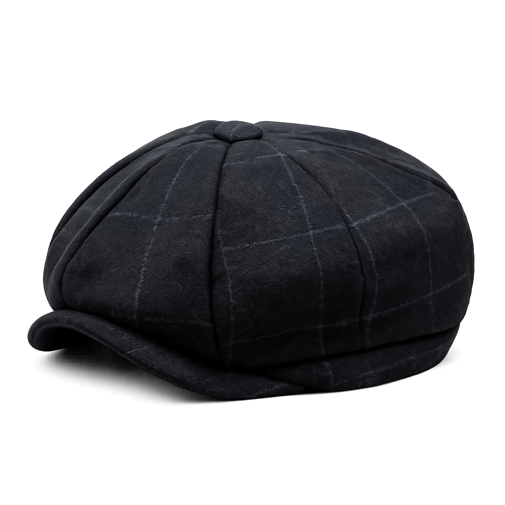 Tommy Black Plaid Cap