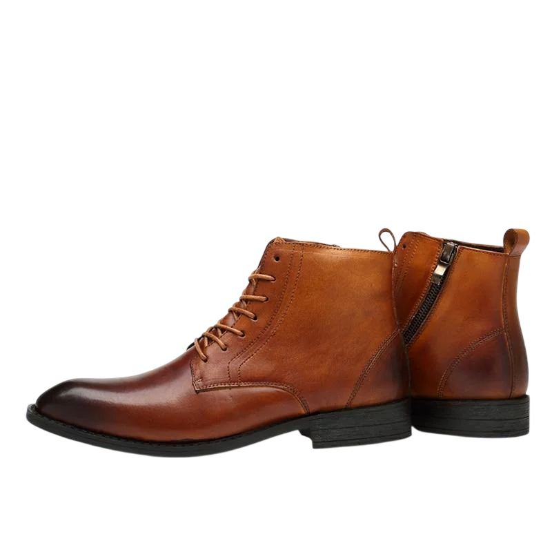 Tommy black leather boots