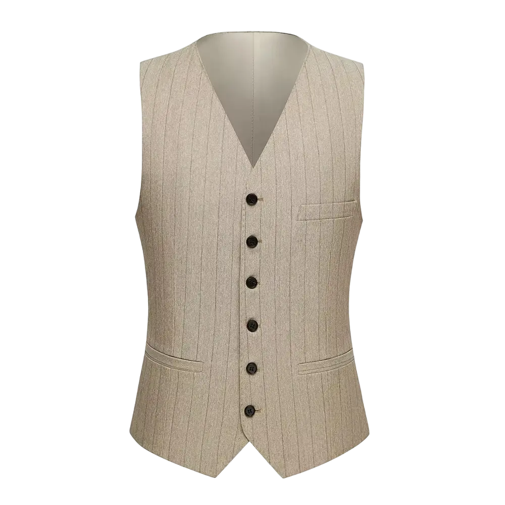 Imperial Beige Three Piece Suit